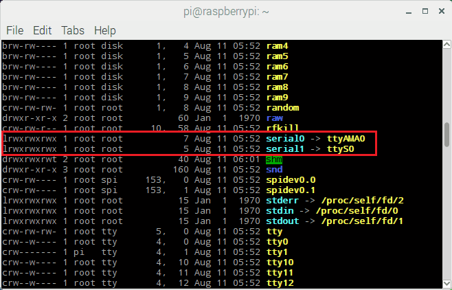 serial0 pointing to ttyAMA0